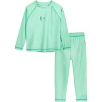 Playshoes UV-Schutz Shirt 1/1-Arm Surfbrett Palme m Legging in mint | Gr.: 110/116