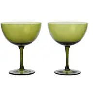Ferm Living Cocktailgläser Host Moss Green 245 ml (2er-Set)