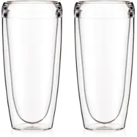 Bodum Tumbler Pavina To Go Transparent 600 ml (Set von 2 Stück)