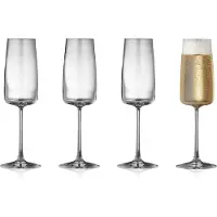 Lyngby Glas Sektgläser Glas Krystal Zero Clear 300 ml (4er-Set)
