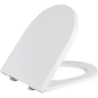 Evenes WC-Sitz AIMERA Compact Softclose Duroplast weiß Edelstahlscharnier