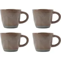 House Doctor HDVida Tasse, rosé, Keramik, Ø 9 cm, 4er-Set - , Pink / Rosé, Keramik