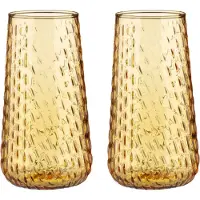Marimekko - Syksy Glas, long 180 ml, honey (2er-Set)