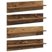 vidaXL Wandregale 4 Stk Altholz 80 x 11,5 x 18 cm Holzwerkstoff 886230