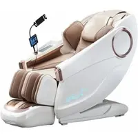 360Home Massagesessel,Massagestuhl Zero Gravity für Ganzkörper, mit Heizung, SL Track,Thai Stretch Massagestuhl, Bluetooth 3D Surround Musik,Weiß【GH-L001】