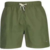 Gant Herren Badeshorts - Swim Shorts, Badehose, Mesheinsatz, einfarbig Grün / 5XL