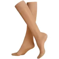 Kunert Fly & Care 40 Women Reisekniestrumpf 1 Paar | 39-42 (II) | Tan (KU-1003)