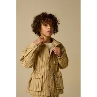 Sissy-Boy Gestreifte Jacke - Hellbraun | Größe: 134-140