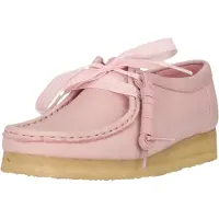 Clarks Originals Schnürschuhe Wallebee mit glatter Kreppsohle 5342B Baby Pink Lea 38