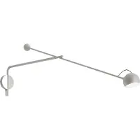 Artemide IXA Wandleuchte L White - , Ixa, dimmbar, Grau, für Wohnzimmer, Metall, Design