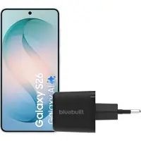 Samsung Galaxy S26 512GB Hellblau 5G + BlueBuilt Ladegerät 45 Watt Schwarz