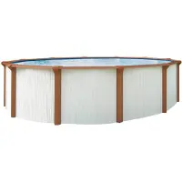 Kwad Rundpool "Green line Evolution" 3,6x1,32 white- wood Folie in blau, sand oder grau erhältlich
