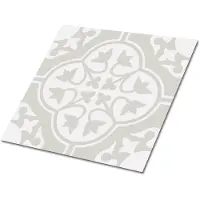 Tulup PVC Fliesen Selbstklebende 30 cm x 30 cm Set von 9 Klassische Klebefliesen Vinyl Bodenfliesen Klebefliesen für Küche Blumen Ornament