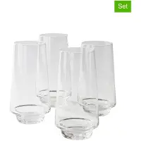 Jotex 4er-Set: Gläser "Kai" in Transparent - 450 ml - onesize