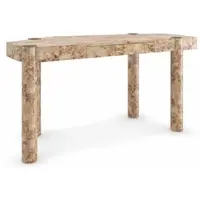 Casa Padrino Luxus Schreibtisch mit Schublade Vogelaugenahorn 155 cm - Büro Möbel