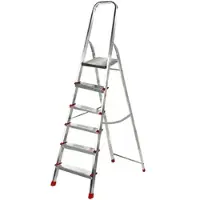 AgriEuro Premium Alu-Stehleiter Alice 6, 6 Stufen, 1.93 m