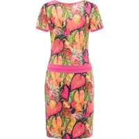 Ragwear Sommerkleid "Baomi Tropic YOUMODO" Außentaschen Eingrifftaschen Gemustertes Kurzarm Kleid für Damen