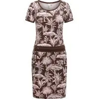 Ragwear Sommerkleid "Baomi Tropic YOUMODO" Außentaschen Eingrifftaschen Gemustertes Kurzarm Kleid für Damen