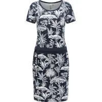 Ragwear Sommerkleid "Sommerkleid Baomi Tropic YOUMODO", Damen, Gr. XL, N-Gr, blau (navy), Obermaterial: 100% Baumwolle CO., Kleider Sommerkleid