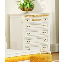 Casa Padrino Luxus Barock Kommode Weiß / Gold - Prunkvolle Barockstil Schlafzimmer Kommode - Luxus Schlafzimmer Möbel im Barockstil - Barock Schlafzimmer Möbel