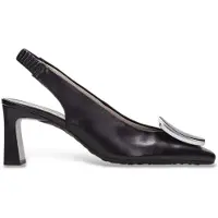Hispanitas für Damen. HV264762 Amapola schwarze Schuhe (41), Leder, 5 bis 8 cm, Keine, Lässig, Party, Klassisch