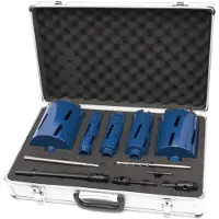 HBM Diamantbohrerset 38 / 52 / 65 / 117 / 127 mm 11-teilig