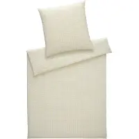 Elegante Web-Seersucker Bettwäsche Lilly 155x220 cm + 80x80 cm buttergelb