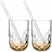 Leonardo Latte Macchiato Glas Gocce Caramel Macchiato 390 ml (2er Set)