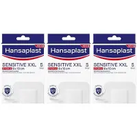 Hansaplast Sensitive Wundverband steril 8x10 cm 3x 3x5 St Pflaster