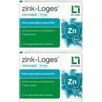 Zink-loges concept 15 mg magensaftres.Tabletten 2x 2x90 St Tabletten magensaftresistent