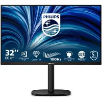 Philips 3000 series 32B2N3500/00, 80 cm (31.5"), 2560 x 1440 Pixel, Quad HD, LCD, 4 ms, Schwarz