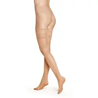Kunert Damen Halterlose Strümpfe Satin Look 20 DEN - natur - 35|36|37
