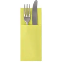 Papstar Servietten "ROYAL Collection" 40 cm x 30 cm limonengrün mit Besteckfalz 300 Stück