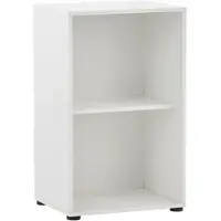 Proregal Möbelpartner Aktenregal Pigeon Small | HxBxT 83,6x51x41cm | 2 Fächern | Weiß | Büroregal, Bücherregal von
