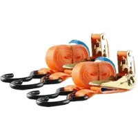 TRUTZHOLM Baumarktplus 2x Spanngurt Ratschen Zurrgurt 5m 800kg 0,8t 0,8to ORANGE 2tlg