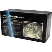Linder Exclusiv GmbH LEX 500er LED Lichterkette, warmweiss Kabel transparent LK020W