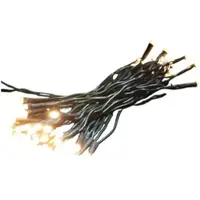 Linder Exclusiv GmbH 100er LED Lichterkette grünes Kabel Innen Partylichterkette Beleuchtung warmweiß