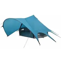 vidaXL Teepee Zelt für 3 Personen 3 Personen Blau und Grau