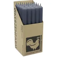 Kerzenfarm Hahn Stabkerzen Anthrazit, 250/22 mm, , Brenndauer 12h, 25 St.