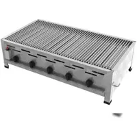 ChattenGlut Professional Gastrobräter 5-flammig Tischgerät 22,5kW und Einzelne Edelstahlstäbe als Rost