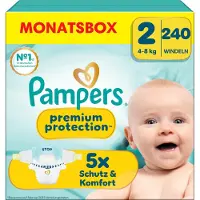 Pampers Premium Protection New Baby Windeln, 4-8 kg