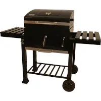 Patton Holzkohlegrill C2 - Charcoal Chef XL - Gusseisen Rost 77x42 cm - Emaillierter Stahl