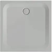 Bette quadrat Duschwanne „BetteUltra“ 1000 × 1000 mm ohne Oberflächenbeschichtung, ohne Oberflächenveredelung, ohne Wannenträger, in Flanell