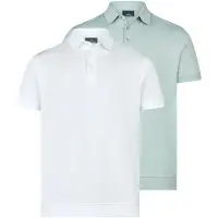 Ragman 2er Pack Basic Poloshirt Hochwertiges Material für n Komfort, Eleganter Kent-Kragen für stilvolle Effekte, Vielseitig kombinierbar für jeden Anlass