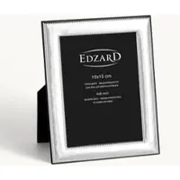 Edzard Fotorahmen Montella (10x15 cm), edel versilbert, anlaufgeschützt, mit Holzdekor-Rücken
