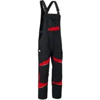 Kübler ACTIVIQ cotton+ Latzhose HIGH PSA 2 schwarz/mittelrot 26 - 3255 3421-9955-26 - schwarz/mittelrot