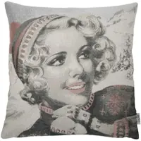 Lazis Kissenhülle Dorli-Petje 50 x 50cm Skiläuferin