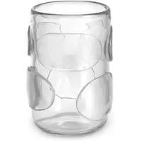 Casa Padrino Luxus Deko Glas Vase Ø 19 x H. 27 cm - Elegante mundgeblasene Blumenvase - Luxus Kollektion