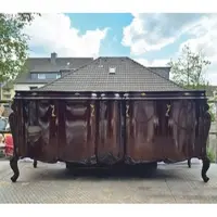 Demotex GmbH Luxus Barock Sideboard mit 4 Türen Dunkelbraun 240 cm - Barock Möbel