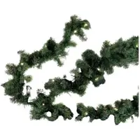 Linder Exclusiv GmbH LEX Weihnachtsgirlande mit Lichterkette 35 LEDs batteriebetrieben für innen